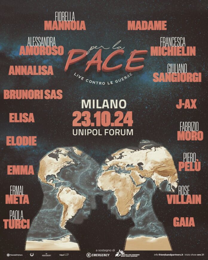 Grafica PER LA PACE - LIVE CONTRO LE GUERRE