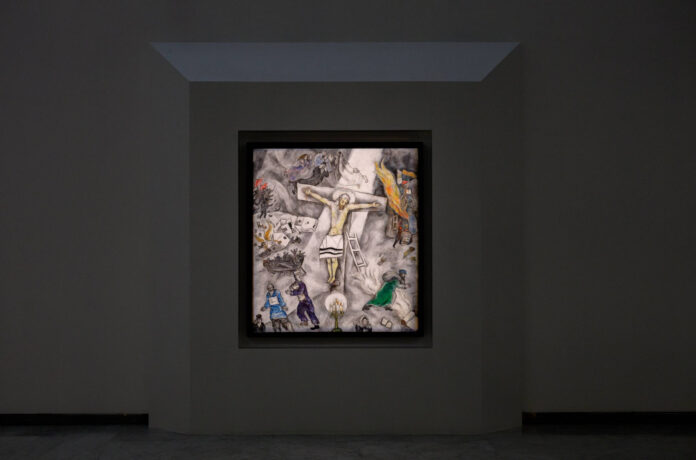 Museo del Corso - Polo Museale, installation view: Marc Chagall, La Crocifissione Bianca, ph Vinicio Ferri, Fondazione Roma