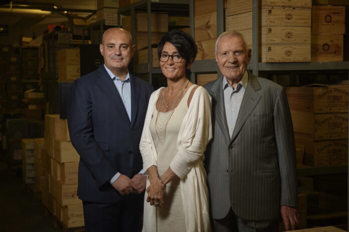 Famiglia Sarzi Amadè, da sinistra Alessandro, Claudia e Nicola Sarzi Amadè