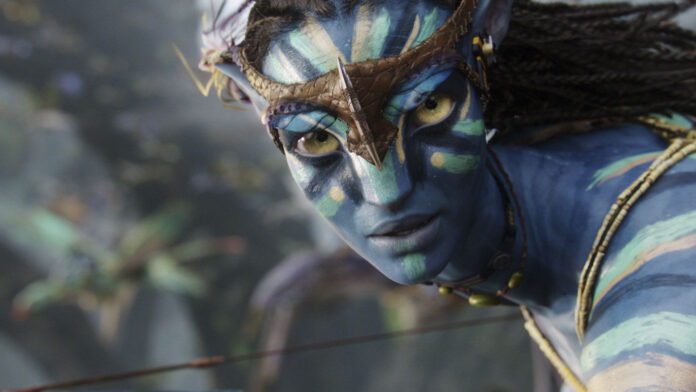 Neytiri (voiced by Zoe Saldana) in Twentieth Century Fox's AVATAR. © 2009 Twentieth Century Fox. All Rights Reserved.