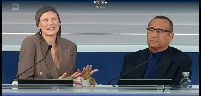 Carlo Conti e Bianca Balti Carlo Conti e Bianca Balti